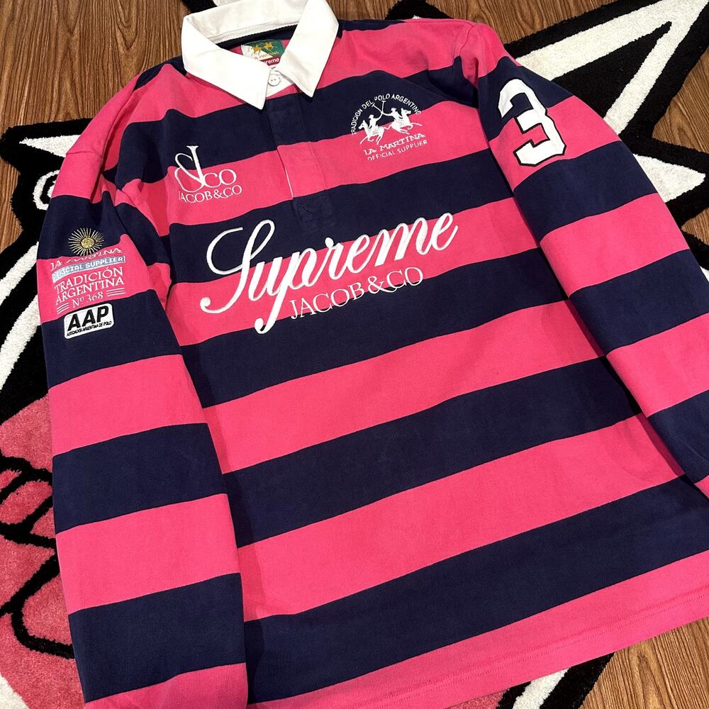 Supreme La Martina Rugby Stripe – Large – Brand New in Bag